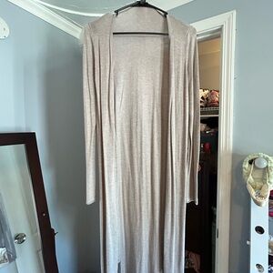 Express Beige Knit Cardigan